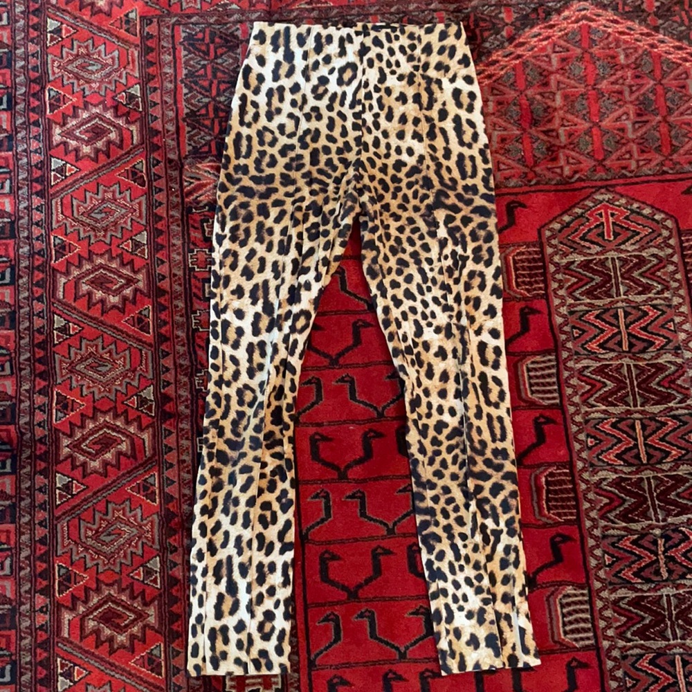 Leopard print pants